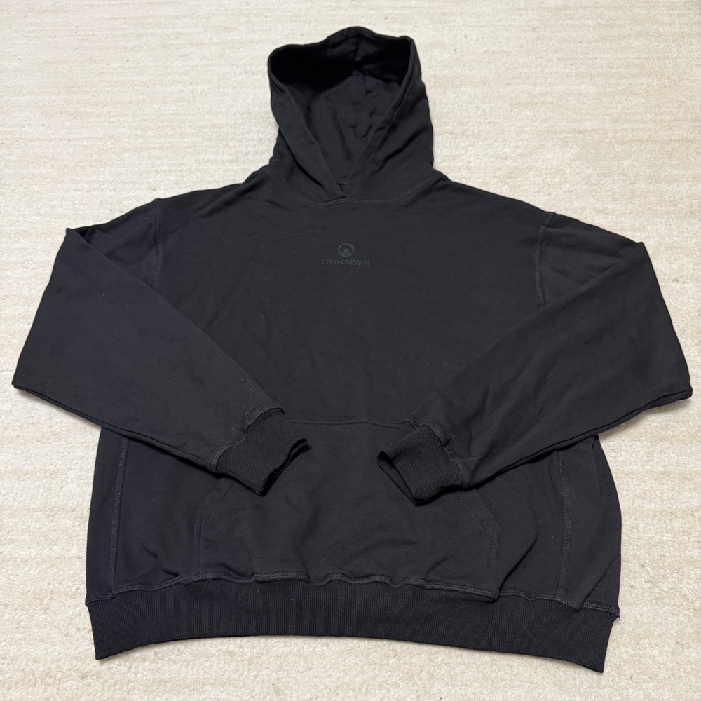Unknwn Miami Hoodie Relaxed Fit Logo Lebron James Men's Large Minimalist RARE
